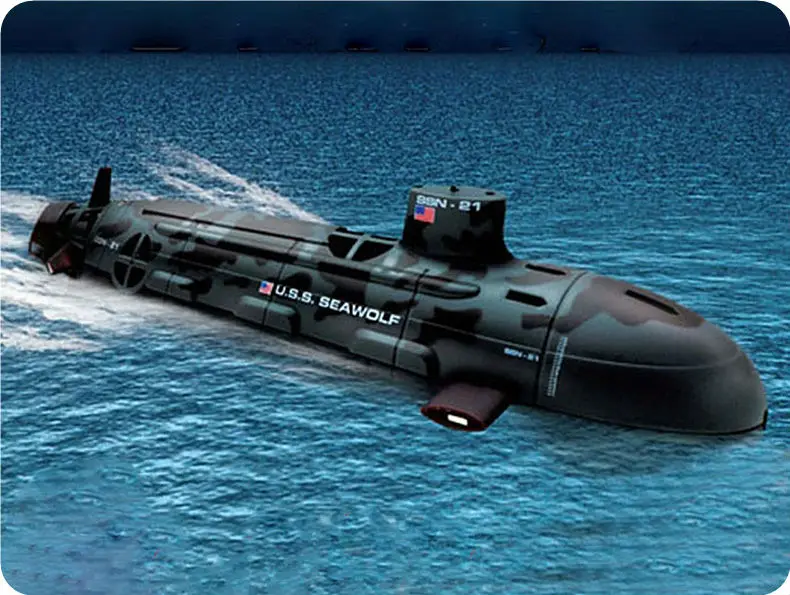 Высокое Качество Seawolf RC Подводная Лодка Модель Атомной Подводной лодке