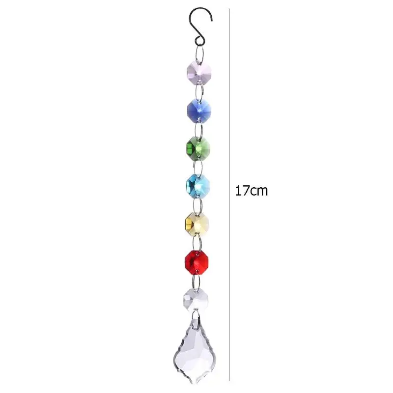 Красочная Хрустальная чакра люстра для ловли солнца кристаллы шар призма