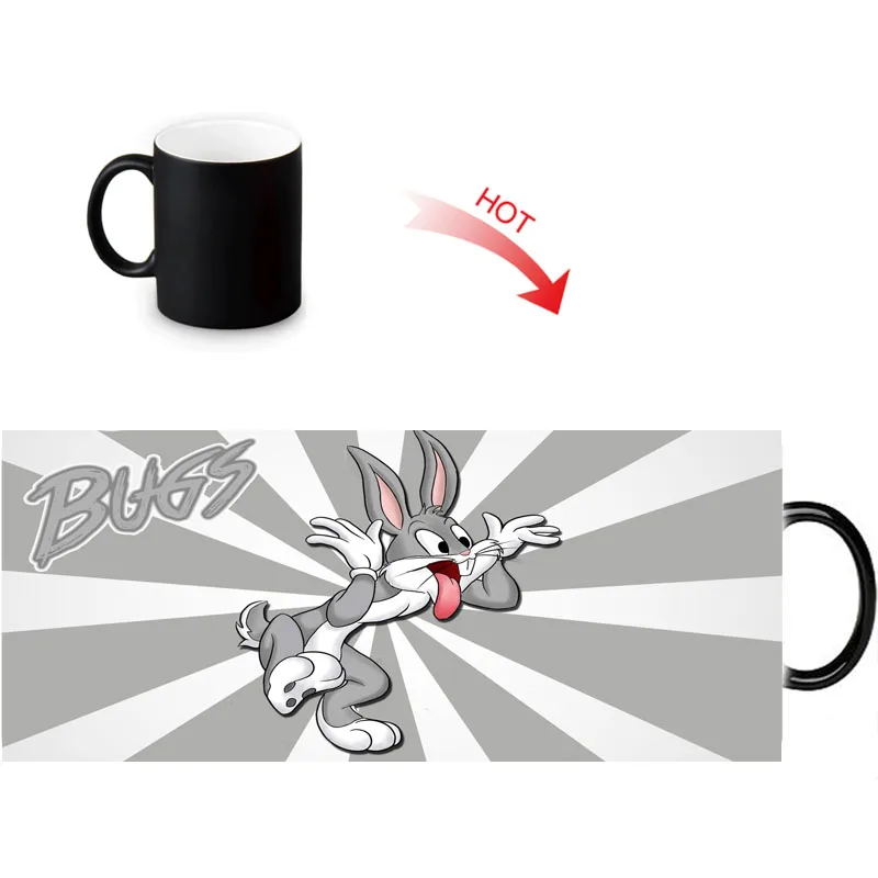 Пользовательские фото Волшебные кружки Bugs Bunny Термокружка 350 мл/12 унций кофе вода