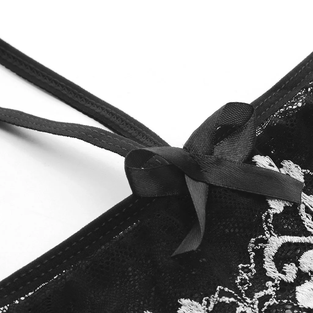 Женский комплект нижнего белья модные кружевные колготки с лямкой на шее боди