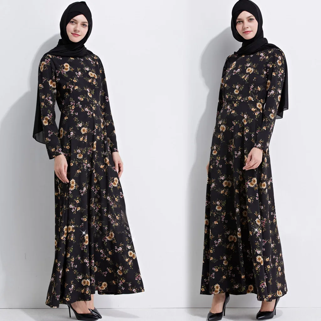 ОАЭ кафтан абайя платье для женщин 2019 Мода африканская Марокканская одежда