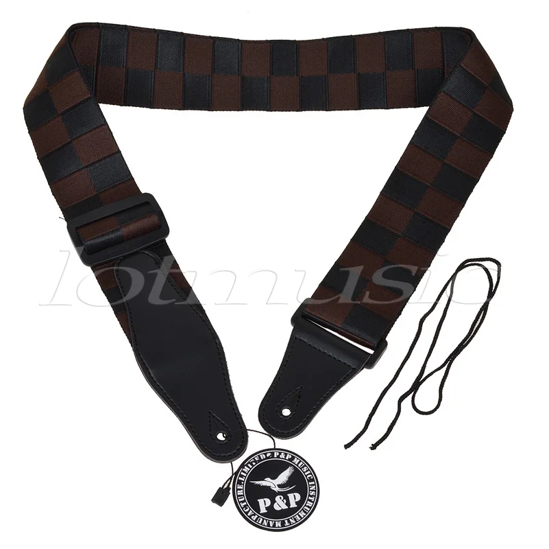 Гитарный ремень с кожаным наконечником нейлоновые регулируемые аксессуары