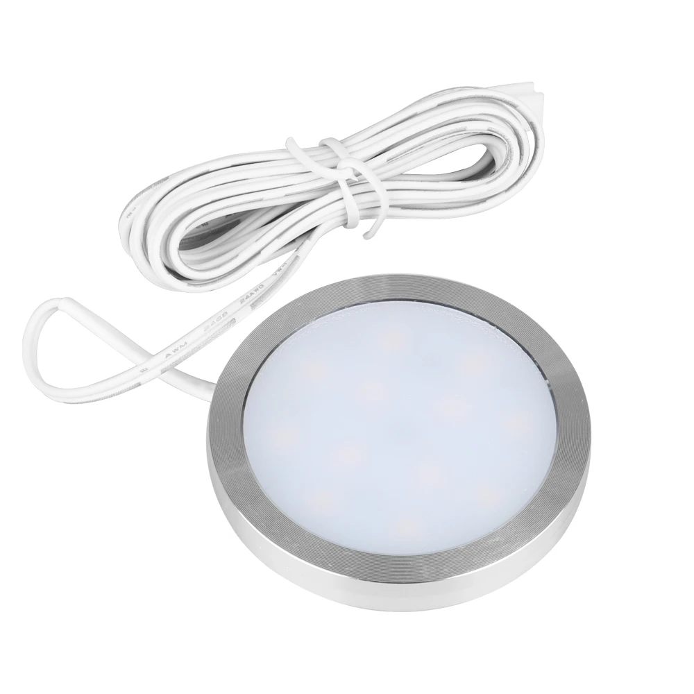 One Lamp Светодиодная подсветка под шкаф Внутреннее освещение 2,5 Вт 12 В барная стойка светильник s кухонный шкаф книжный шкаф шайба лампа светильники - Цвет: One Lamp
