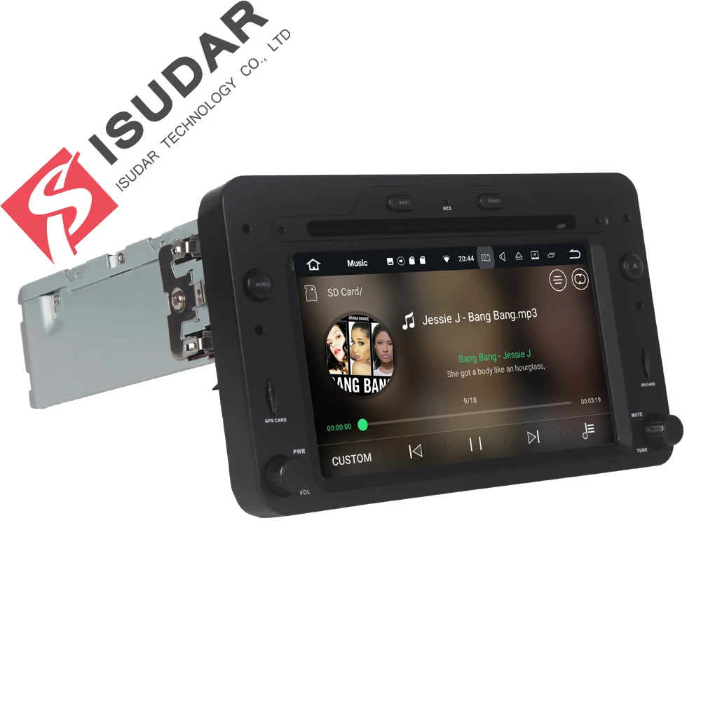 Isudar автомобильный мультимедийный плеер gps Android 8 0 автомобиль 1 Din DVD Automotivo для