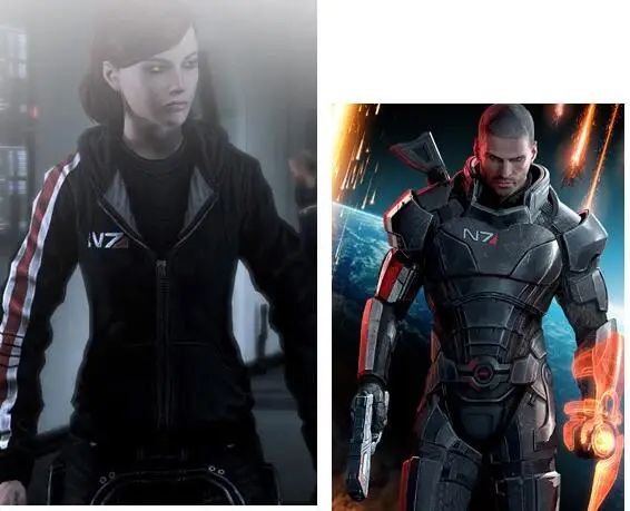 Крутая игра Mass Effect 3 N7 хлопок Blende косплей костюм кофта с капюшоном Куртка Новинка