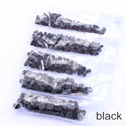 jet black Смешанные размеры SS6-SS30 1014 шт. DMC исправление стразы железо на Стразы стеклянные стразы украшения для свадебного платья F0105 - Цвет: jet black