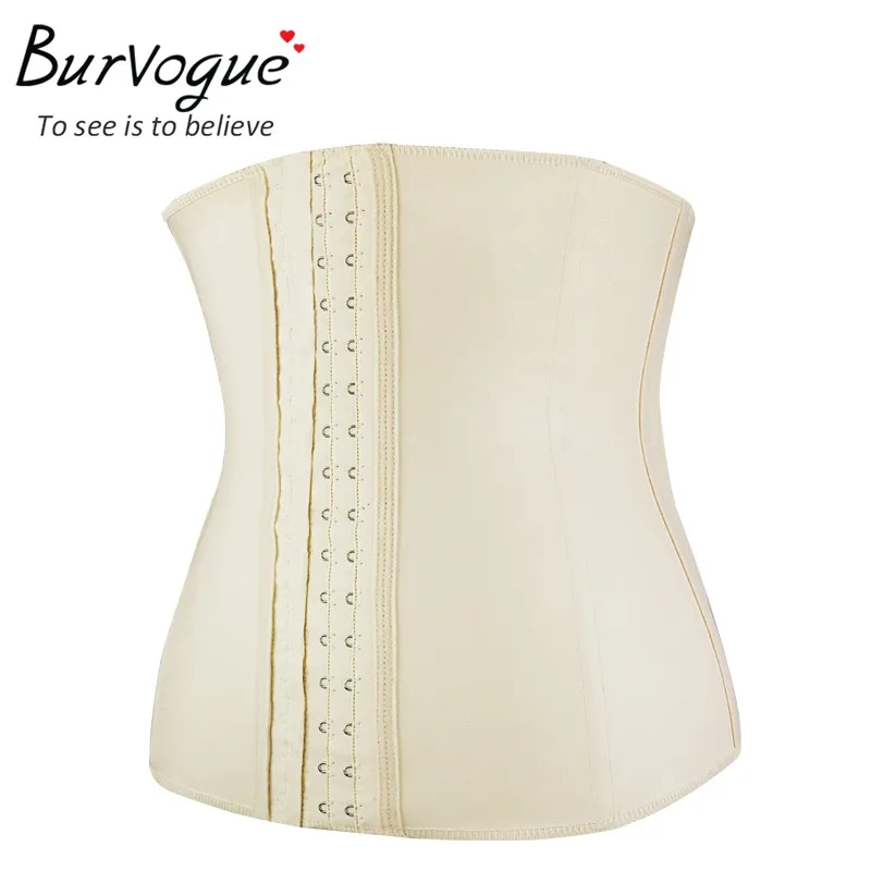 Латексный пояс для похудения Burvogue, корсет для коррекции фигуры, корсет для коррекции фигуры, корсет из латекса, Корректирующее белье размера плюс XS-6XL