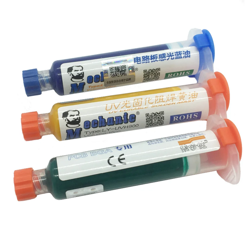 3 шт. маска для пайки 10 куб. См|uv curable solder mask|solder maskpaste flux |