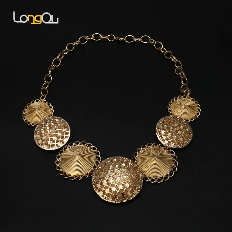 Женский ювелирный комплект из колье и серёг с кристаллами|african beads jewelry set|jewelry sets for