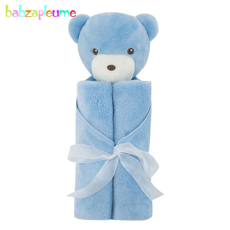 Edred&oacute;n de franela suave para beb&eacute;, ropa de cama de 76x76CM, manta c&aacute;lida para ni&ntilde;os, accesorios de fotograf&iacute;a para reci&eacute;n nacidos, conejo de dibujos animados, BC1005-3