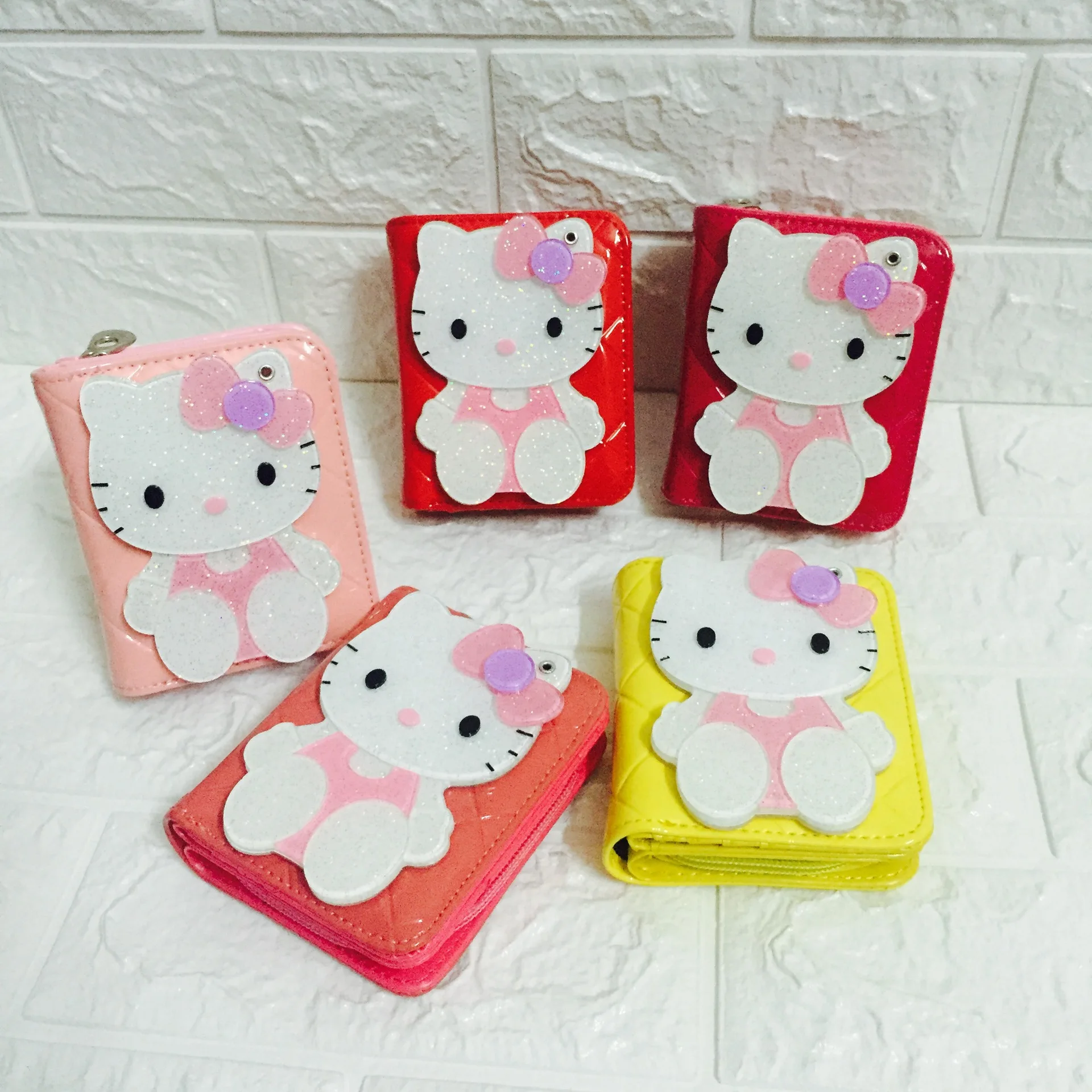 Женский маленький кошелек с аниме Hello Kitty Роскошный от известного бренда женские