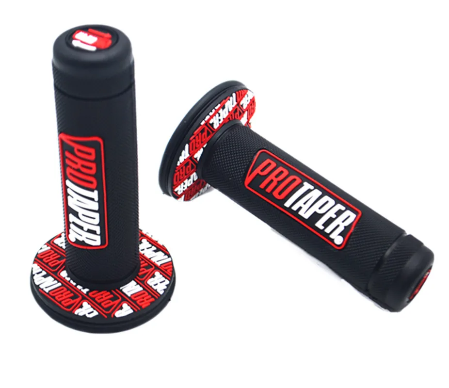 7/" резиновая ручка для мотоцикла girp Pro taper высокое качество Protaper Dirt Pit Bike - Цвет: Black red