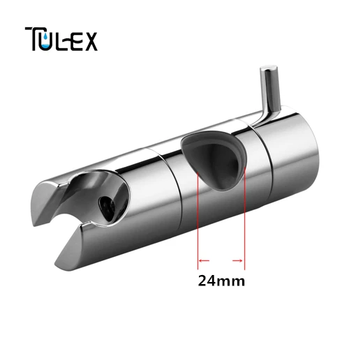 24mm TULEX ручная насадка для душа держатель для 19-25 мм слайдер бар высота и угол регулируемый распылитель держатель душевая штанга Замена - Цвет: 24mm