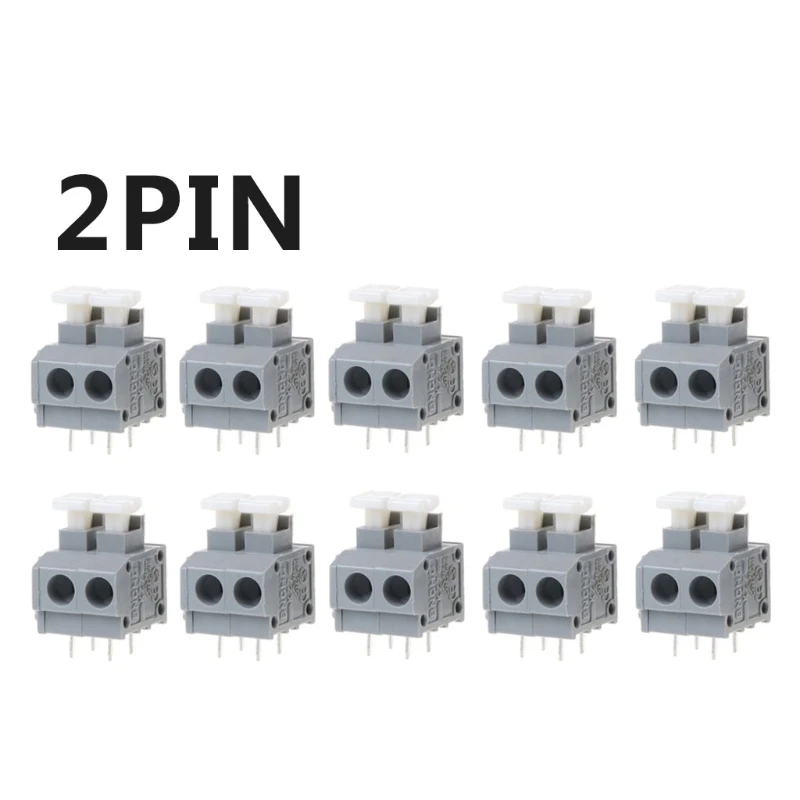 Фото 10 шт. KF235 5 0 мм Шаг платы PCB без винтов клеммные разъемы 2/3/4pin Терминалы 10 шт. KF235 5 0 мм Шаг платы PCB без винтов клеммные разъемы 2/3/4pin Терминалы