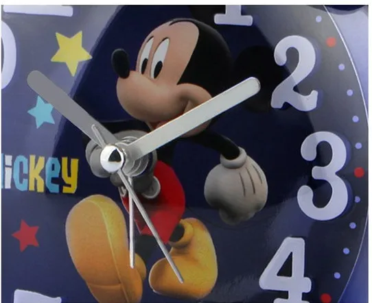 Disney Микки Маус Будильник 3d мультфильм стежка автомобили Замороженные студенческие мальчик девочка дети ночной Светильник прикроватный звонок Будильник