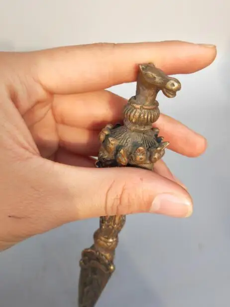 

China's pure brass Buddhism vajry pestle Exorcism Tools