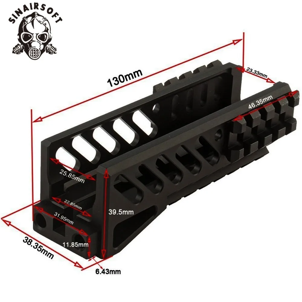 SINAIRSOFT Тактический Aks 74U Picatinny Rail Handguard многофункциональный алюминиевый режущий B11 охотничий страйкбол Пейнтбол Аксессуары