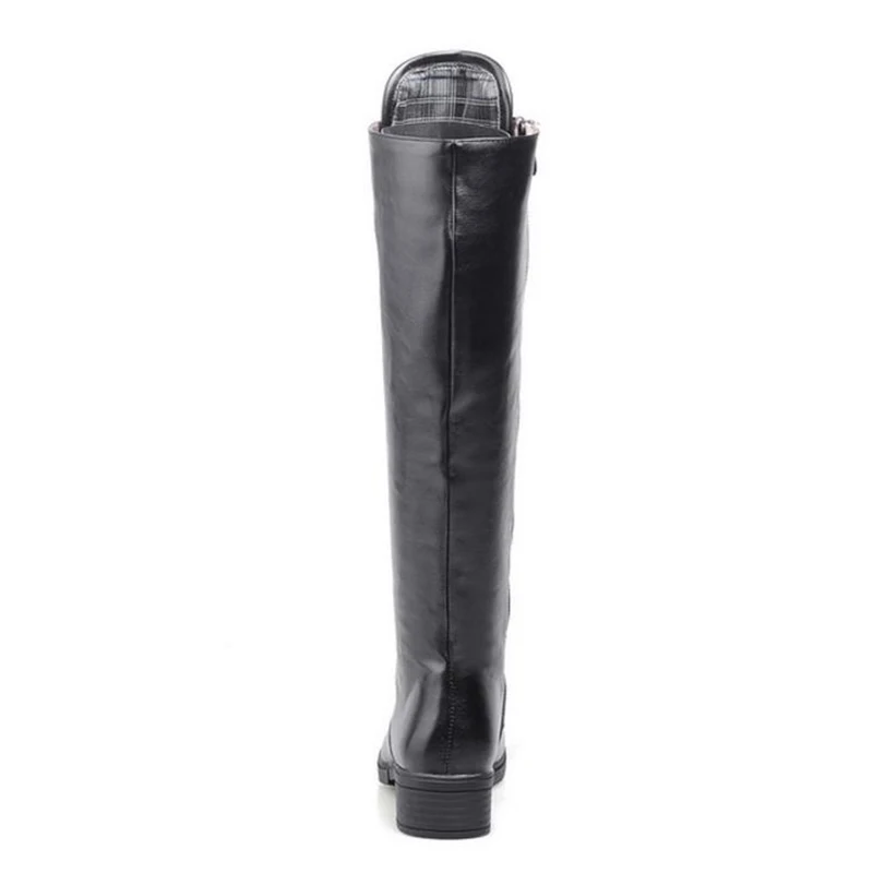 KemeKiss Size 34-43 Ladies Knee High Boots Fashion Lace Up Zipper Square Heels Shoes Women Autumn Winter Platform Warm Footwear | Обувь
