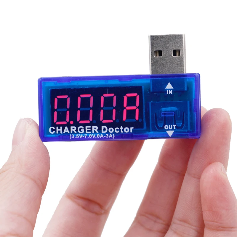 

50 шт./лот мини USB зарядное устройство Доктор вольтметр цифровой USB Мобильная Зарядка Ток Напряжение Тестер измеритель скидка 30%
