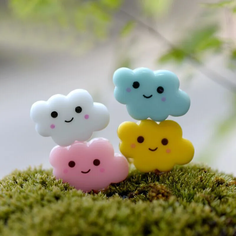 2019 1 шт. смайлик мультфильм облако DIY смолы фея сад ремесло украшения Миниатюрный