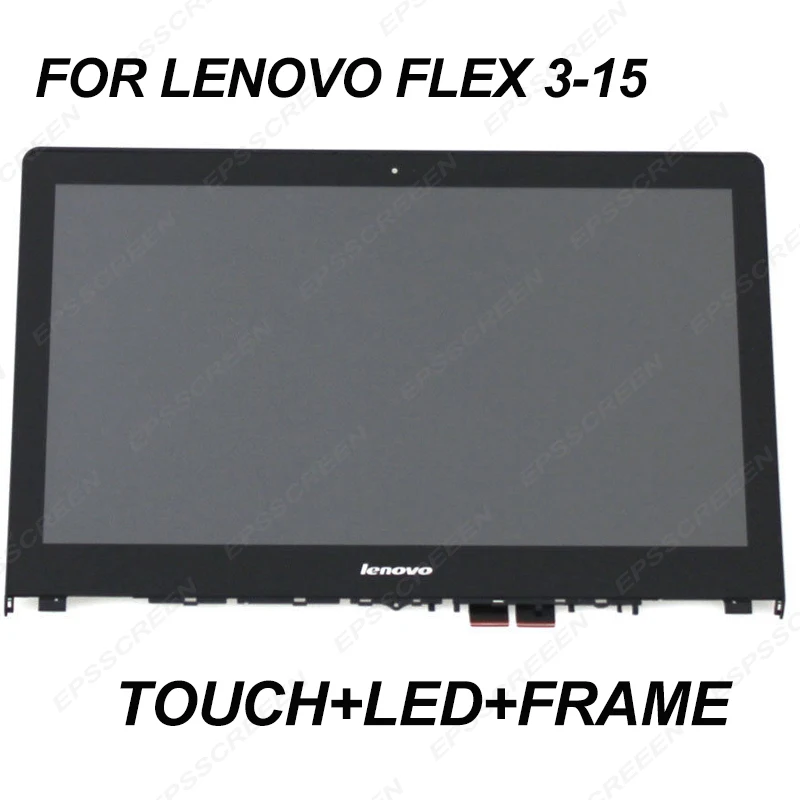 

Замена 15,6 ''для Lenovo IdeaPad Flex 3-15 в сборе сенсорный экран + светодиодная ЖК-панель + БЕЗЕЛЬ дисплей FHD1920 * 1080 & HD 1366*768 80R40011U