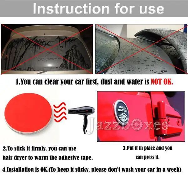 Пара 3D КРАСНЫЙ RT Эмблема Значок Стикер Логоса Автомобиля Для Jeep Chrysler Dodge Металл R/T