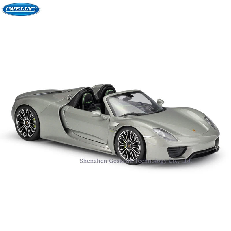 Модель спортивного автомобиля WELLY 1:18 Porsche 918 Spyder модель из сплава в стиле ретро