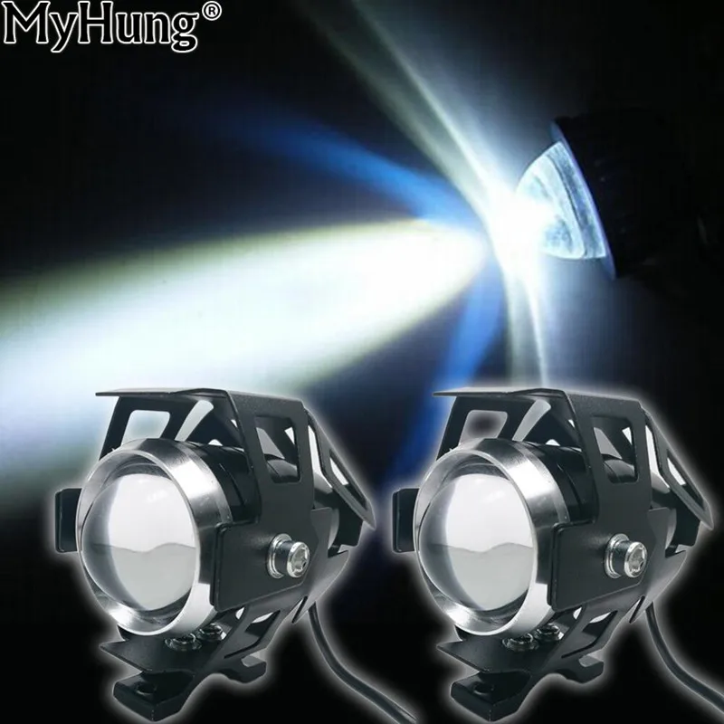 

2 шт., водонепроницаемые светодиодсветильник мотоциклетные фары, 6000 лм, 12 В, к