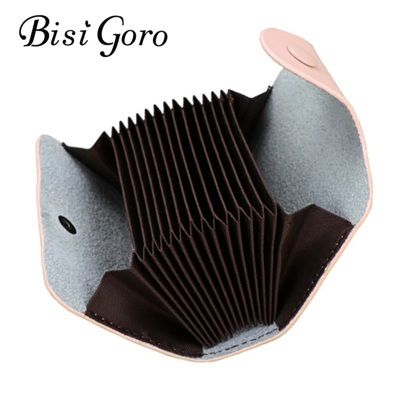 

Кошелек унисекс BISI GORO, из натуральной кожи, с отделением для визиток, для мужчин и женщин, 2019