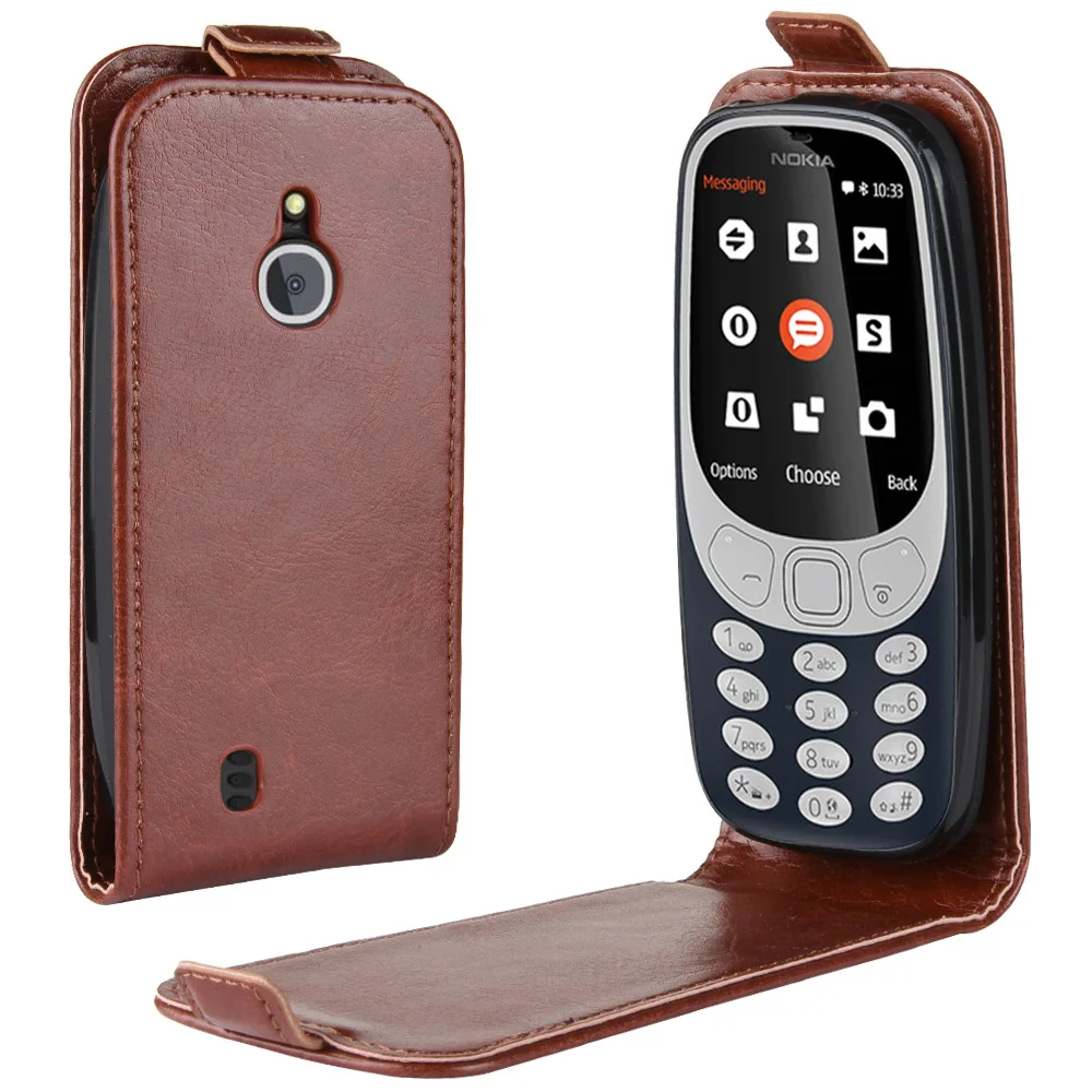 Чехол для телефона Nokia 3310 3G 4G откидная Обложка на заднюю панель из искусственной