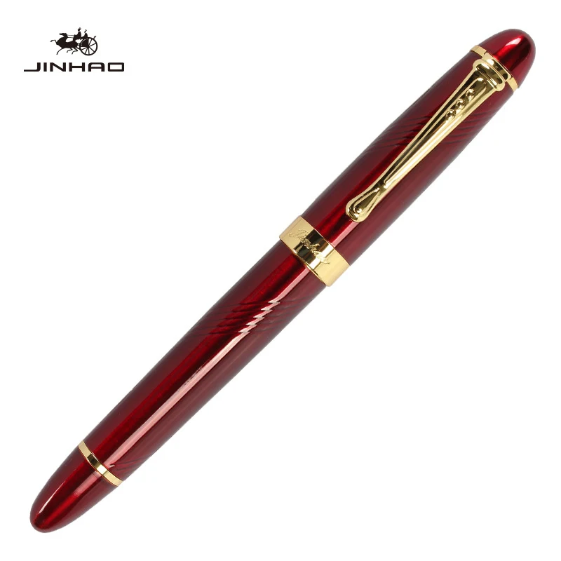 450luoxuanhong IRAURITA перьевая ручка Jinhao 450 металлические высококачественные чернильные ручки Caneta Tinteiro Pluma Fuente офисный подарок черный настраиваемый логотип - Цвет: 450luoxuanhong