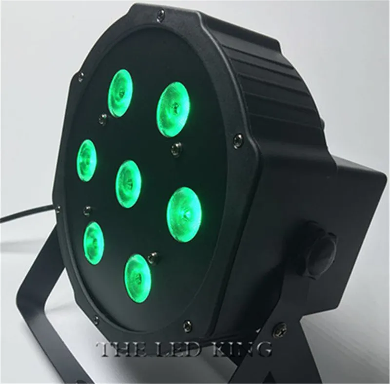 4 шт./лот DJ Flat SlimPar Quad 7 RGBW Цветовая смесь LED 7x15W 4 в 1 DMX Light Освещение Fast Shipping on.
