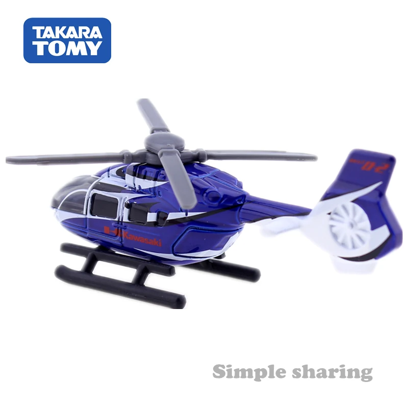 TAKARA TOMY TOMICA No.104 KAWASAKI BK117 D 2 вертолет модель 1:167 литый под давлением миниатюрный