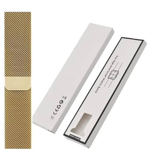 Gold Старая клиентская коробка+ Миланская петля ремешок для Apple Watch band - Цвет ремешка: Gold