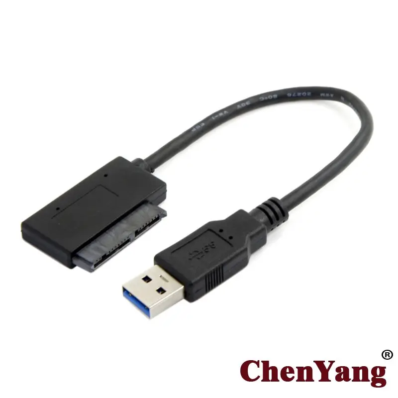 CY Micro SATA 7 + 9 16 Pin 1 8 &quot90 градусов угловой драйвер жесткого диска SSD адаптер к USB 3 0