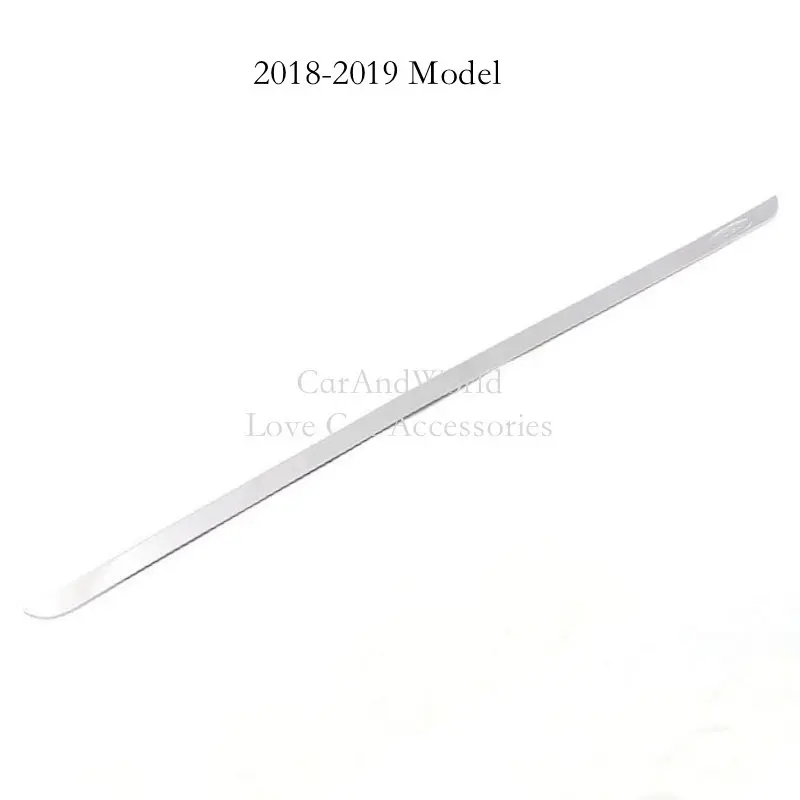 01 2018-2019 Model Stainless Steel Car Rear Trunk Cover Trim Decoration Tailgate Frame Garnish Strip for Volvo XC60 2011 Auto Accessories - Цвет: 01 2018-2019 Model