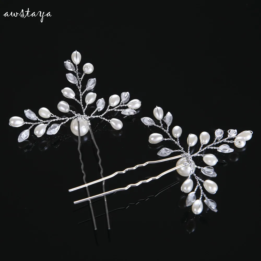 2 шт. Серебряная вилка для волос ручной работы ювелирные изделия невесты гребень