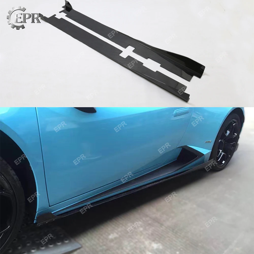 Для Lamborghini Huracan LP610(2014 +) DMC стиль углеродное волокно боковая юбка удлинитель