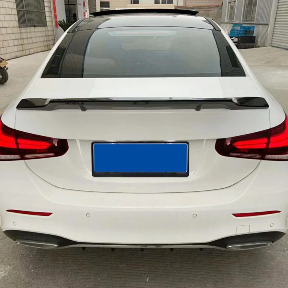 Задний спойлер багажника для Mercedes Benz A Class W177 A180 A200 2019 ABS черный задний