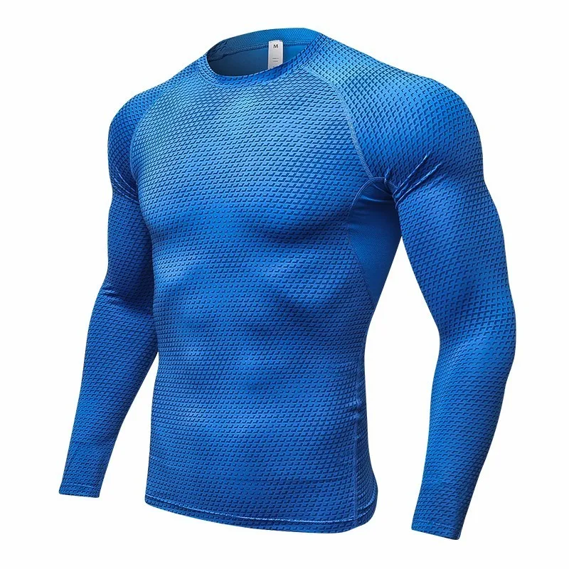 

Running T-Shirt Men Tight Fitness Sport Suit Gym Running Shirt Bodybuilding Sportswear