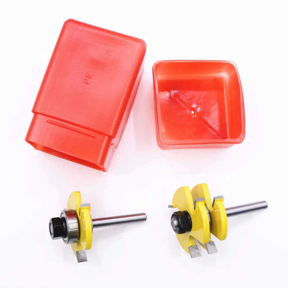 2PCS Router Bit 1/4 Inch Shank Woodworking Tenon Wood Cutter Milling Cutters Tools For HT03 | Инструменты