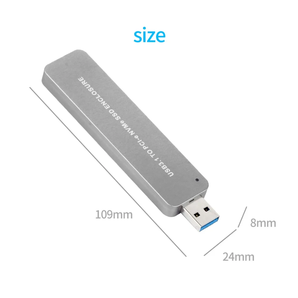 XT XINTE LM903 USB3.1 к PCI E M.2 M key TYPE A SSD жесткий диск коробка адаптер внешний корпус чехол
