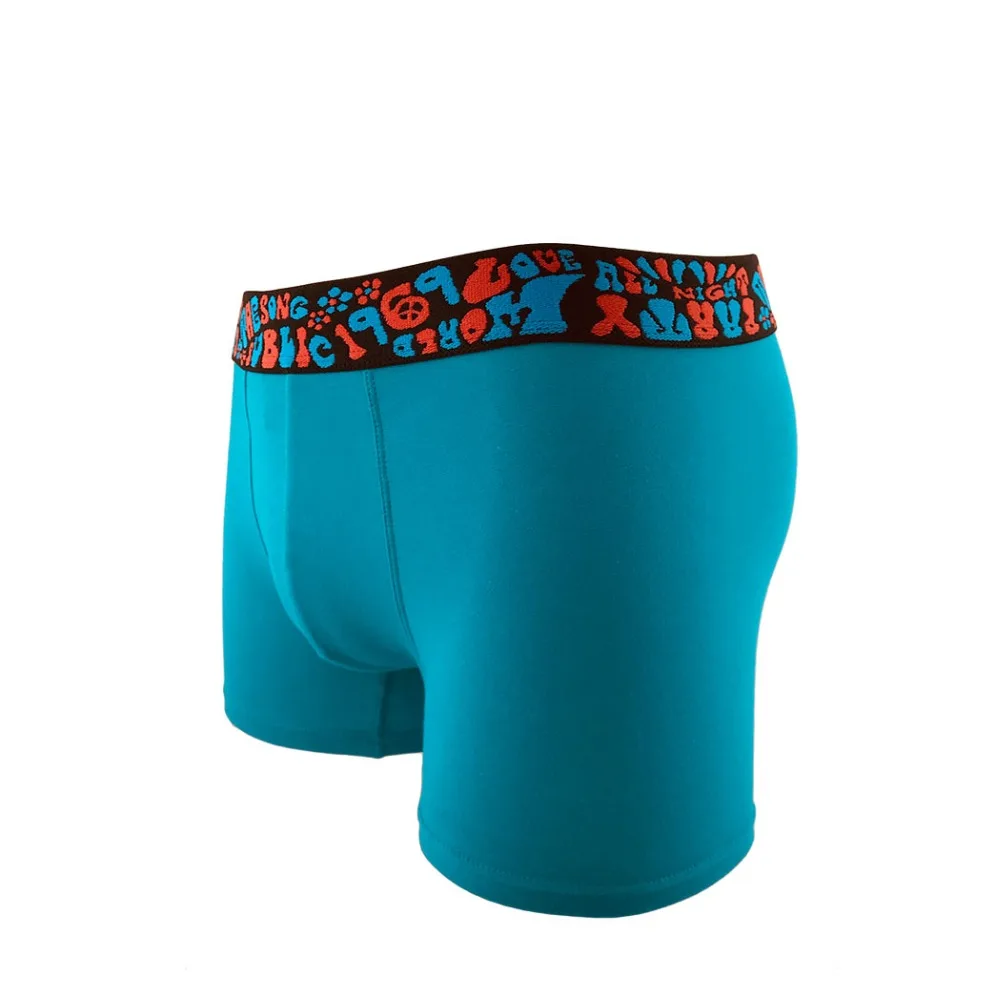 Уникальный Премиум Flex письмо большая талия Boxershorts дышащие однотонные хлопковое