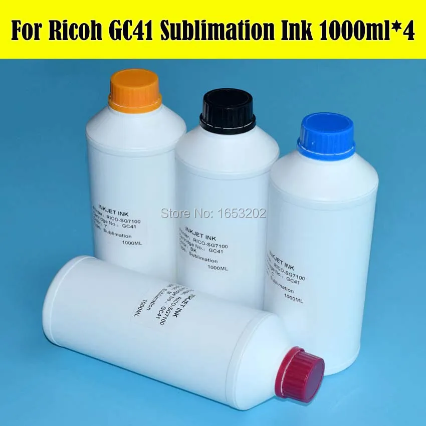 Горячее предложение! Распродажа! 4000 ml/lot GC41 сублимационные чернила для Ricoh