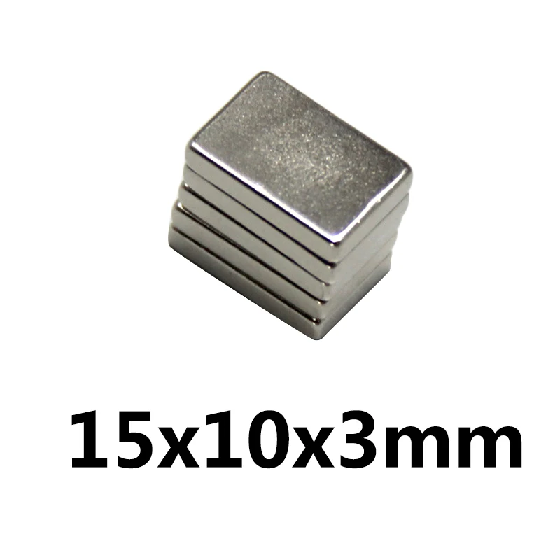 10 шт. 15*10*3 очень сильный неодимовые магниты 15x10x3 N35 Класс мощный постоянный магнит