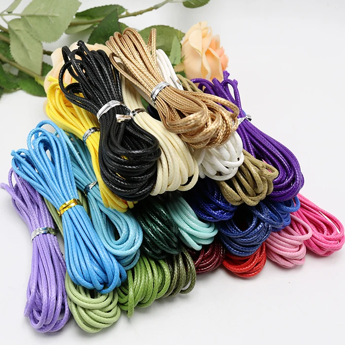 3MTRx 20 type color = 60 mtrs цельный вощеный хлопковый шнур нить веревка для ювелирных