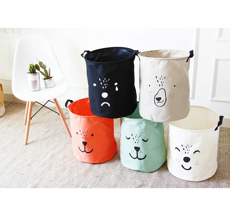 Новый мультфильм складной корзина для белья одежда получать ведро игрушки