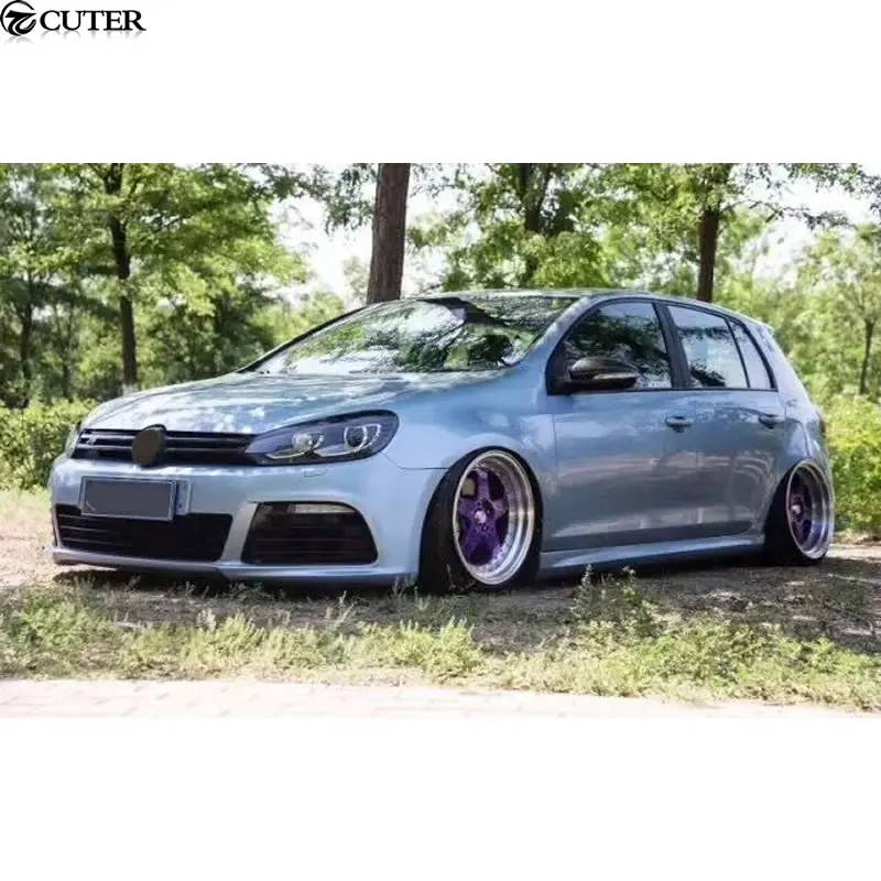 Golf 6 R20 PP неокрашенные комплекты кузова переднего бампера заднего бампера боковые юбки для Volkswagen VW Golf 6 MK6 R20