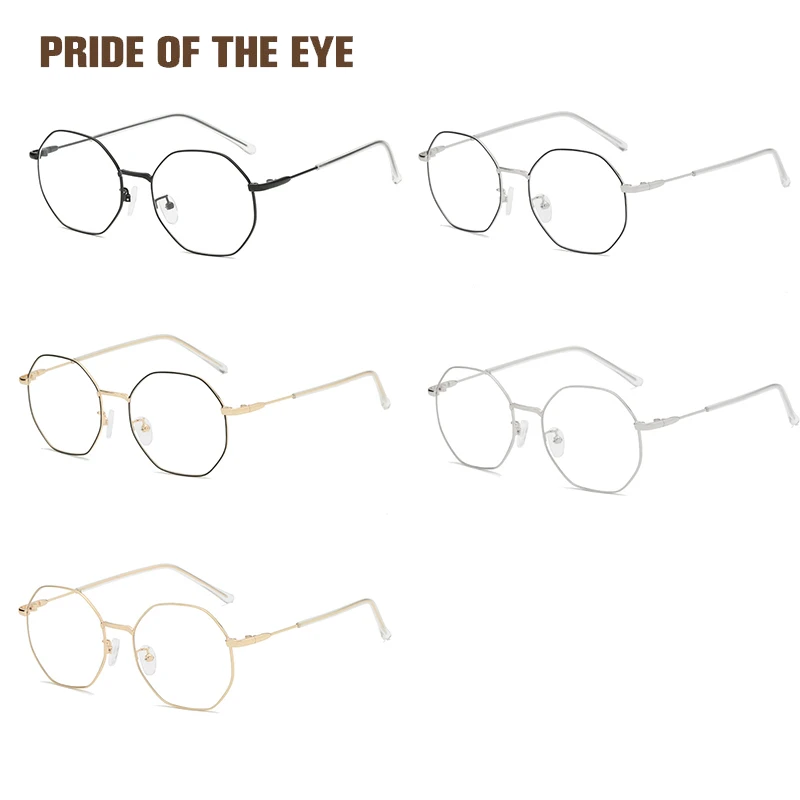 Unique Artistic Fashion Retro Geometry Type Anti Blue Ray Glasses for Men Women Computer User Radiation Polygonous | Аксессуары для
