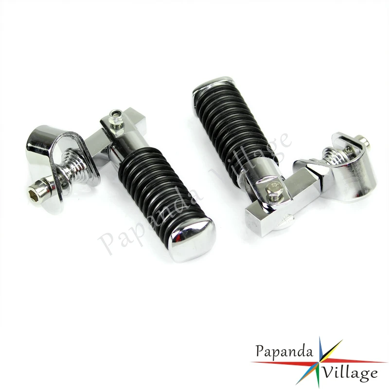 Мотоциклетные хромированные подставки Papanda 7/8 1 дюйм для ног зажимы